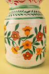 Hand Painted Vintage Large Wooden Pot (Re-worked) - 36