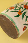 Hand Painted Vintage Large Wooden Pot (Re-worked) - 36