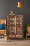 Vintage Cabinet with Ornate Carvings