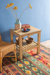 Cream Vintage Wooden Side Table