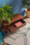 Vintage Wooden Low Side Table