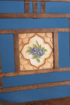 Vintage Iron Bench with Tiles <p>W:143cm D:45cm H:85cm </p>