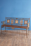 Vintage Iron Bench with Tiles