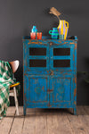 Vintage Blue Cupboard <p>W:79cm D:46cm H:117cm </p>