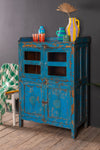 Vintage Blue Cupboard <p>W:79cm D:46cm H:117cm </p>