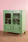 Vintage Green Glazed Cabinet