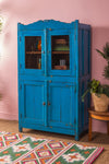 Bright Blue Vintage Cabinet