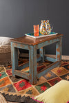Vintage Blue Side Table