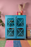 Light Blue Vintage Glazed Cabinet