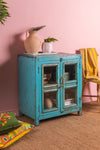 Vintage Light Blue Cabinet <p>W:74cm D:47cm H:86cm </p>