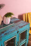 Vintage Light Blue Cabinet <p>W:74cm D:47cm H:86cm </p>