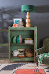 Green Vintage Glazed Cabinet <p>W:91cm D:52cm H:123cm </p>