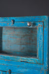 Tall Blue Vintage Cabinet