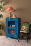 Blue Vintage Side Cabinet
