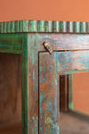 Green Vintage Glazed Display Cabinet