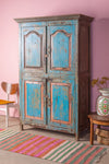 Vintage Blue & Pink Almirah