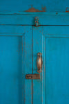 Blue Wooden Vintage Cupboard