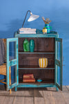 Blue Vintage Glazed Cabinet