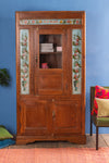 Vintage Wooden Almirah with Painted Panels