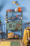 Vintage Metal Kitchen Storage Unit <p>W:77cm D:25cm H:138cm </p>