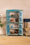 Vintage Blue Tones Glazed Cabinet <p>W:126cm D:51cm H:192cm </p>