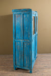 Bright Blue Vintage Cupboard <p>W:91cm D:42.5cm H:136cm </p>