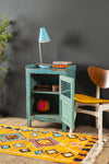 Vintage Light Blue Side Cabinet <p>W:55cm D:31cm H:78cm </p>