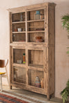 Pale Yellow Vintage Cabinet <p>W:128cm D:31cm H:210cm </p>