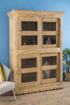Vintage Cream Glazed Cabinet <p>W:124cm D:50cm H:185cm </p>