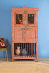 Vintage Coral Cabinet with Shelf <p>W:93cm D:60cm H:195cm </p>
