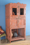 Vintage Coral Cabinet with Shelf <p>W:93cm D:60cm H:195cm </p>