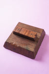 Vintage Large Wooden Printing Block - 233