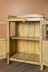 Pale Yellow Vintage Display Cabinet <p>W:69cm D:39cm H:98.5cm </p>