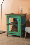Turquoise Vintage Side Cabinet <p>W:58cm D:48cm H:76cm </p>