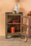 Vintage Sage Green Side Cabinet <p>W:53cm D:31cm H:80cm </p>