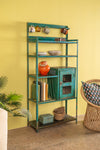 Blue Vintage Metal Kitchen Storage Unit <p>W:80cm D:31cm H:171cm </p>