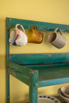 Blue Vintage Metal Kitchen Storage Unit <p>W:80cm D:31cm H:171cm </p>