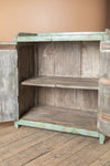 Pale Green Vintage Cupboard <p>W:86cm D:47cm H:94cm </p>