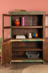Vintage Green & Cream Cabinet <p>W:117cm D:55cm H:162cm </p>