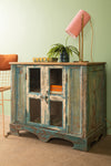 Vintage Blue & Cream Cabinet <p>W:87cm D:46cm H:76cm </p>