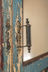 Vintage Light Blue Carved Almirah with Mirrors <p>W:99cm D:43cm H:180cm </p>