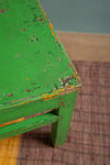 Bright Green Vintage Side Table <p>W:62cm D:45cm H:46cm </p>