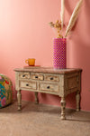 Vintage Cream Hallway Table <p>W:62cm 36cm H:43cm </p>