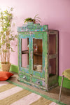 Vintage Art Deco Style Display Cabinet <p>W:73cm D:33cm H:116cm </p>