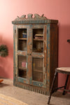 Vintage Dark Blue Cabinet <p>W:72cm D:24cm H:116cm </p>