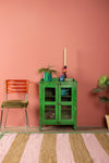 Bright Green Vintage Cabinet <p>W:61cm D:30cm H:84cm </p>