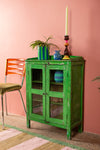 Bright Green Vintage Cabinet <p>W:61cm D:30cm H:84cm </p>