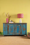Vintage Blue Sideboard <p>W:157cm D:40cm H:86cm </p>
