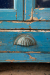 Blue & Green Vintage Art Deco Cabinet <p>W:61cm D:31.5cm H:105cm </p>