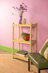 Yellow Vintage Baker Shelves <p>W:64cm D:30.5cm H:103cm </p>